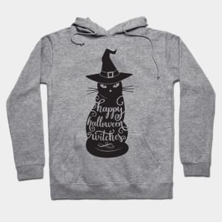 Happu halloween witches cat Hoodie